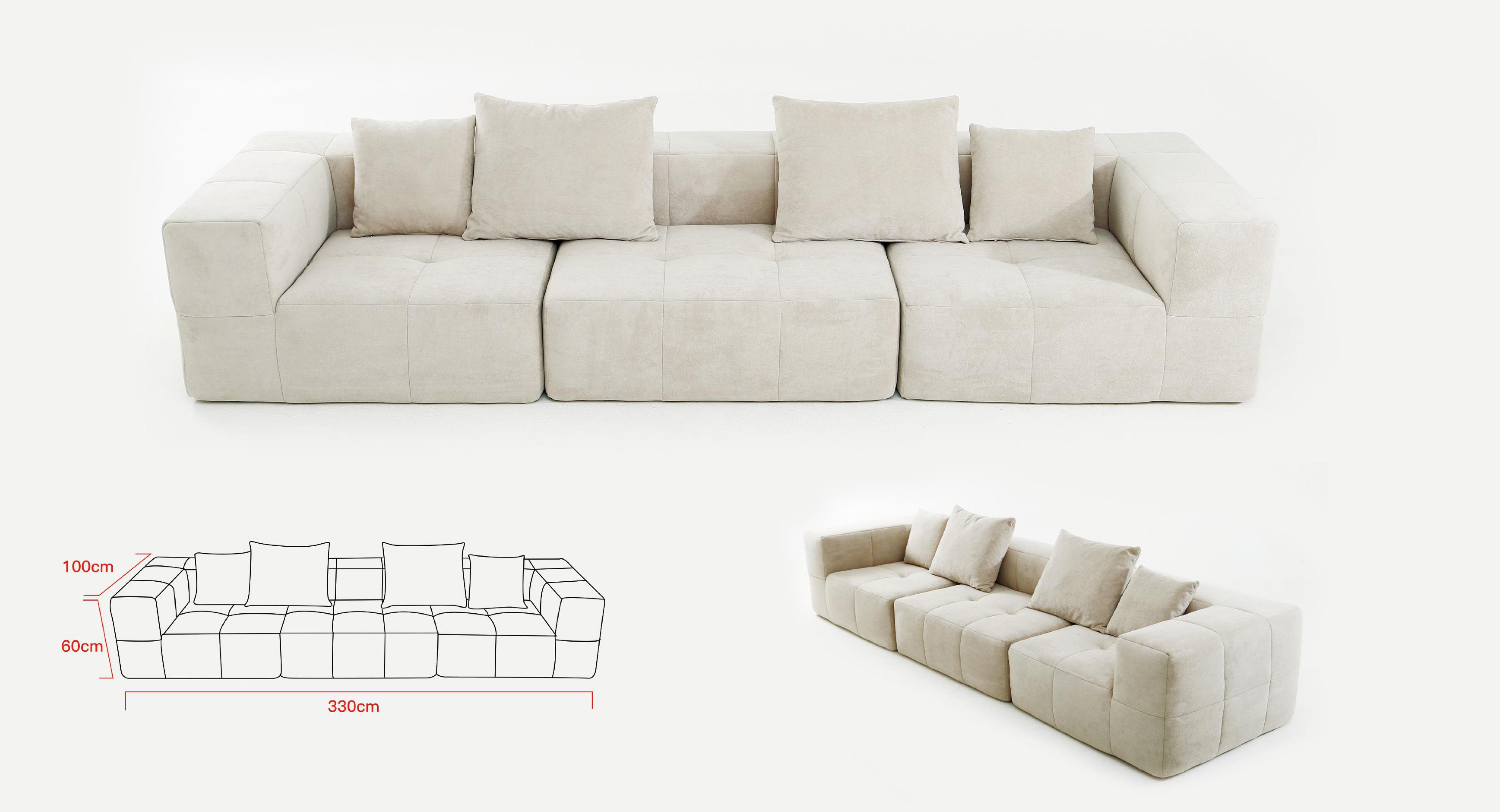 white sectional sofa